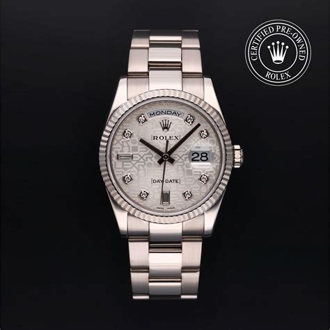 rolex certified pre-owned day-date 2000|pre owned rolex day date.